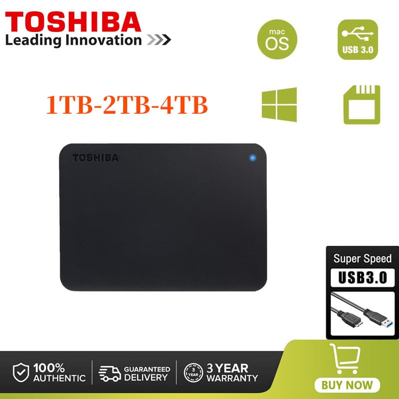 Disco Rígido Externo HDD 1TB/2TB/4TB SSD  USB 3.1 Tipo C Interface De Alta Qualidade