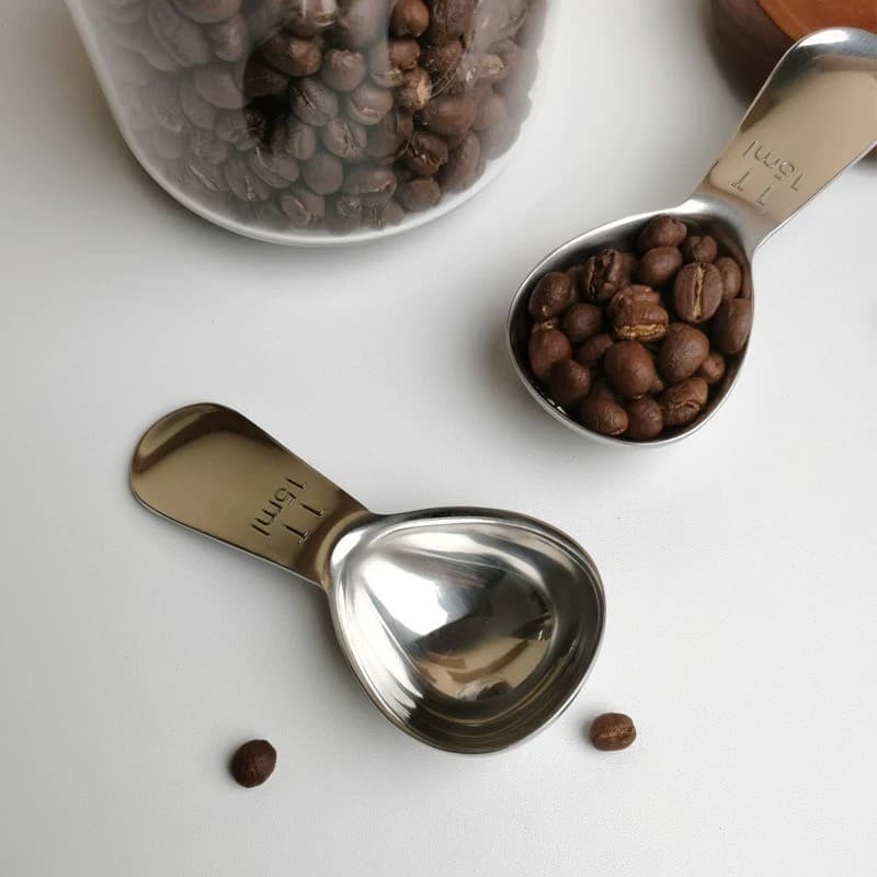 304 colher de aço inoxidável colher de café colher de medição grãos de café em pó colher de medição em pó colher de medi