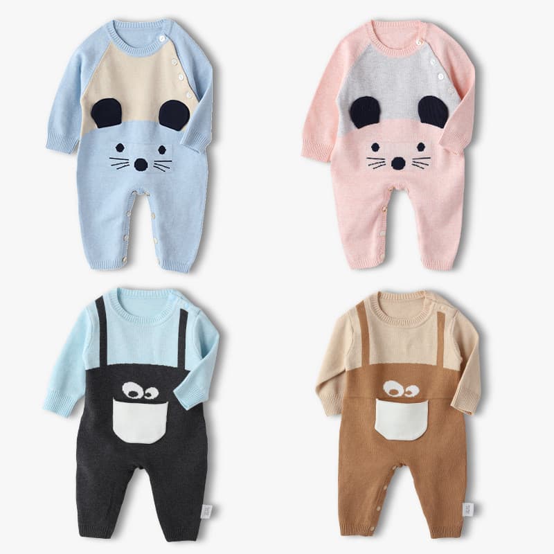 Roupas de bebê roupas de outono macacão de bebê primavera outono engrossado exterior usar roupas da menina do bebê bonit