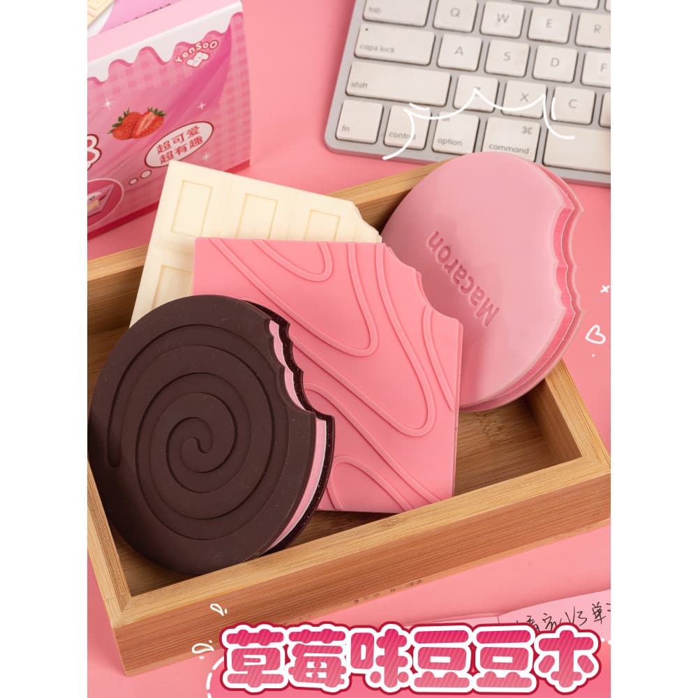 Fragrância de leite Doudou Notebook Mini Notebook Descompressão Biscoito Notebook Portátil Pequeno Bonito Crianças Compa