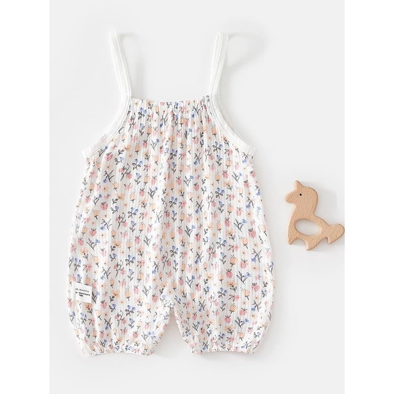 0-3 anos de idade roupas de bebê verão estilo fino Modal estilingue macacão bebê menina macacão de bebê