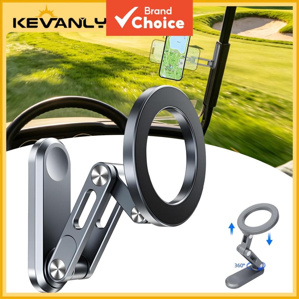 KEVANLY 1 unidade Suporte Magnético Mini para Celular em Liga de Alumínio Cinza 360° de Rotação Suporte para Carro