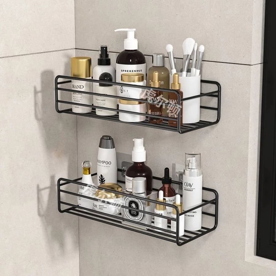 Suporte Shampoo E Sabonete E Organizadore De Metal Rack De Parede Banheiro Cozinha (1, 3 ou 4 Peças)