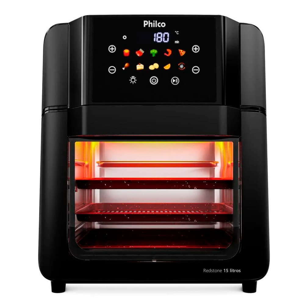 Air Fryer Philco Oven Painel Digital 15 Litros Redstone PAF15C 127v