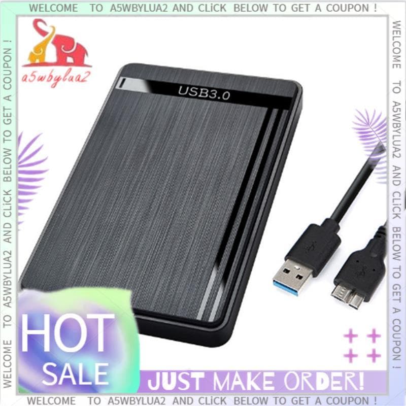 Para SSD Caso De Disco Rígido De Armazenamento Externo 2.5 " SATA USB3.0 HDD Gabinete Móvel Caixa Com Cabo USB3.0