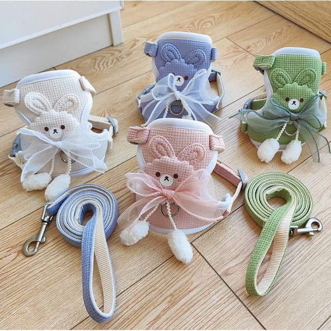 Coleira tipo colete para cães pequenos, Teddy, Bichon, guia para cães, arnês gatos, coleira para cães ZT3P