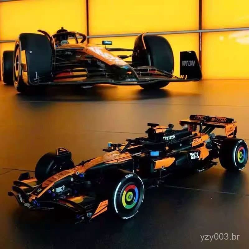 1675 peças de blocos de montar Lego, carro esportivo McLaren F1, conjunto de montagem mecânica da série de corridas, bri