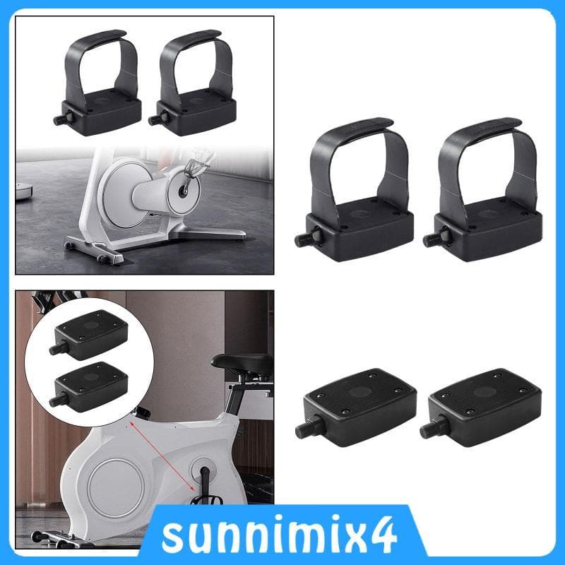 [Sunnimix4] Pedal De Bicicleta Ergométrica Peças De Ciclismo Pedais De Plataforma Antiderrapantes Com Eixo De 1/2 Polega
