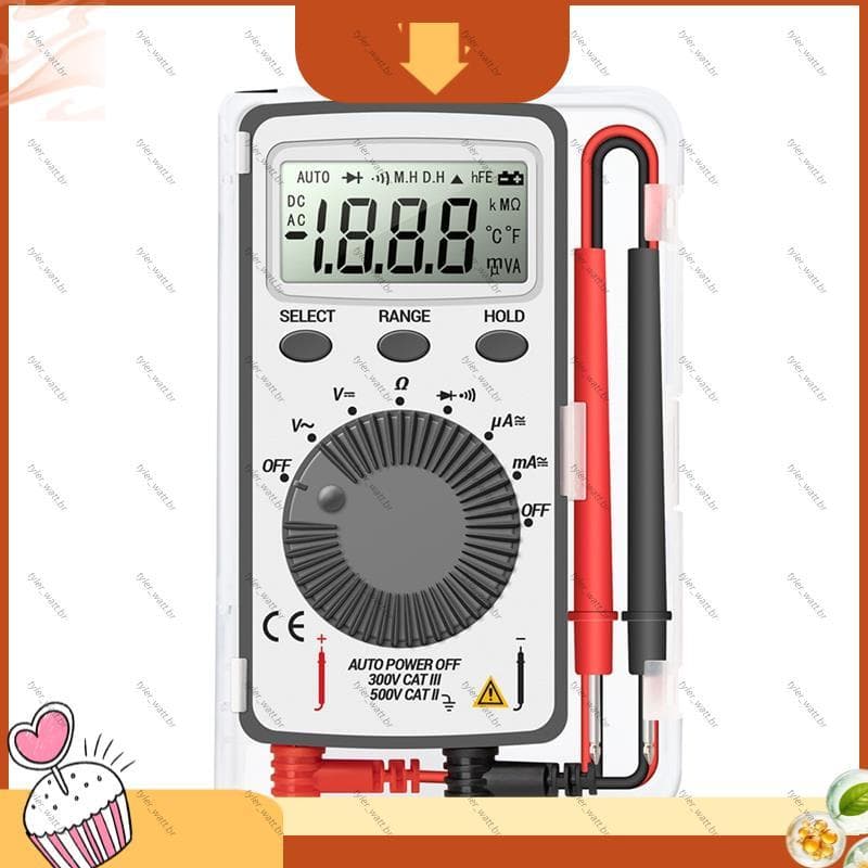 [tyler_w] AN101 Mini Multímetro Digital Multimetro Tester DC/AC Tensão Medidor De Corrente Testadores Profissionais De B