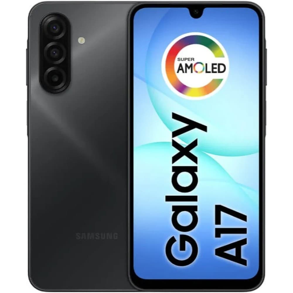 Celular Samsung Galaxy A17 128GB, 4GB, Câmera 50MP, Tela 6.7", Proteção IP54 Preto