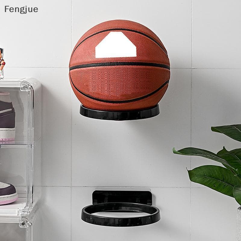 Fengjue Fixado Na Parede Armazenamento De Basquete Ra Plástico Multiuso Prateleira De Exibição De Futebol Suporte De Bol