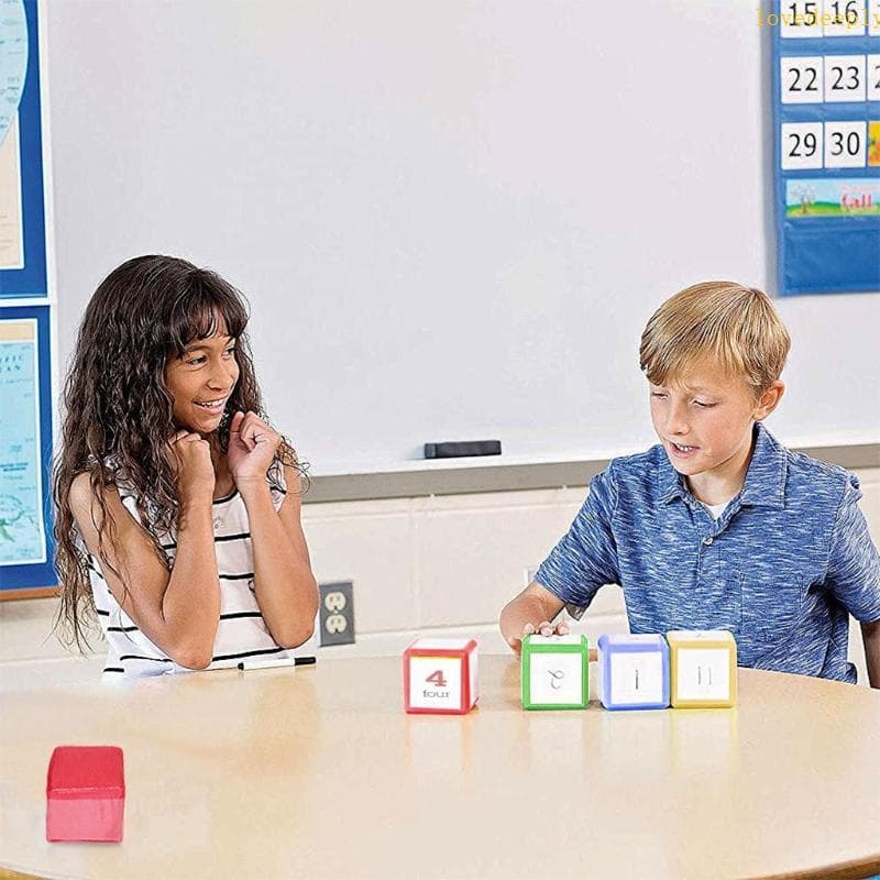 lovedeeply Jogo De Cérebro Infantil Interesse Brinquedo Educativo Lógico Macio 4 Peças Dados De Brinquedos Educativos Po