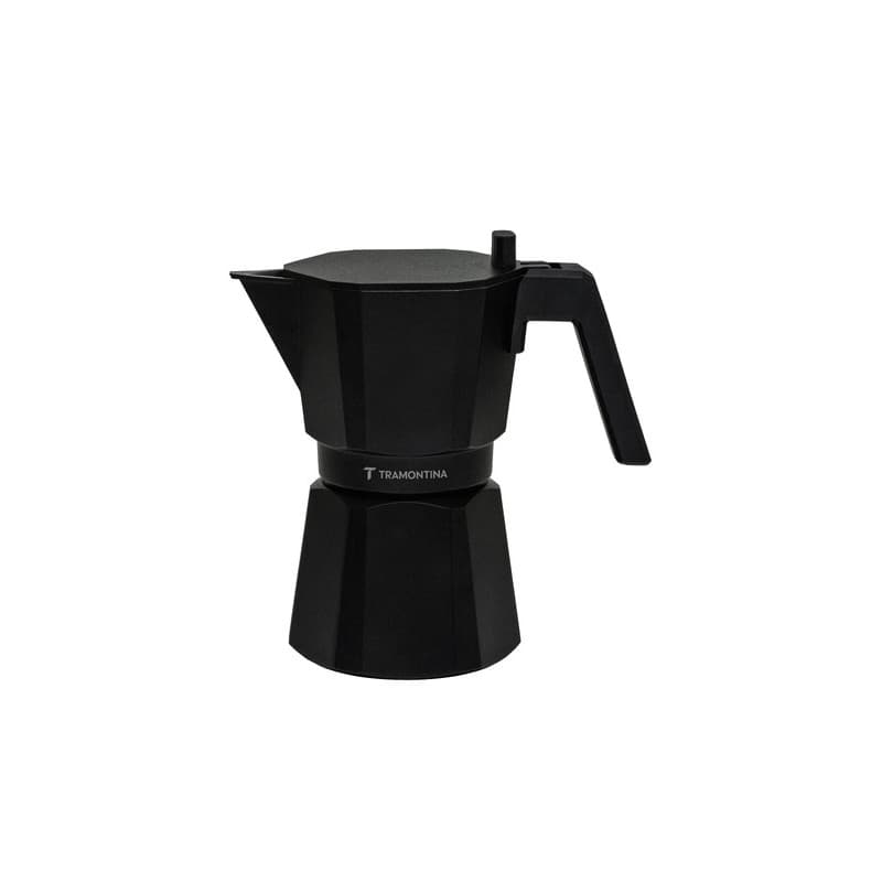 Cafeteira Expresso Italiana Tramontina em Alumínio Preto 320 ml 61768040