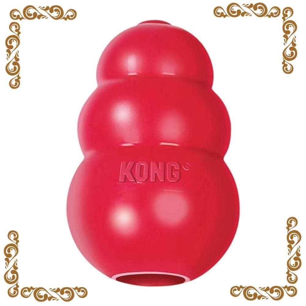 Brinquedos Para Cães PEONYQ Kong , Clássicos Cachorros Brinquedo Durável Mastigar Com Capacidades De Enchimento De Gulos