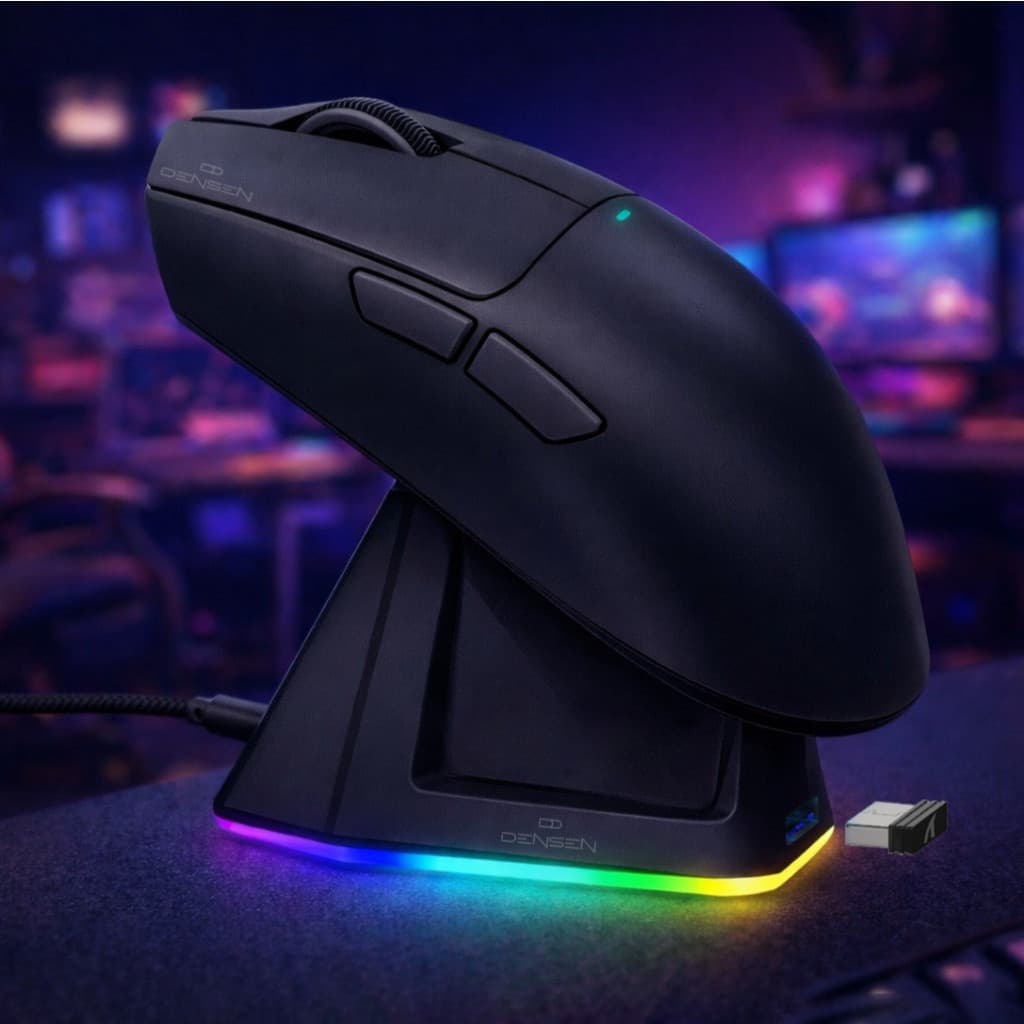 X11 Mouse Gamer Sem Fio Original Com Adesivo Bluetooth Usb Preto e Branco 3 em 1