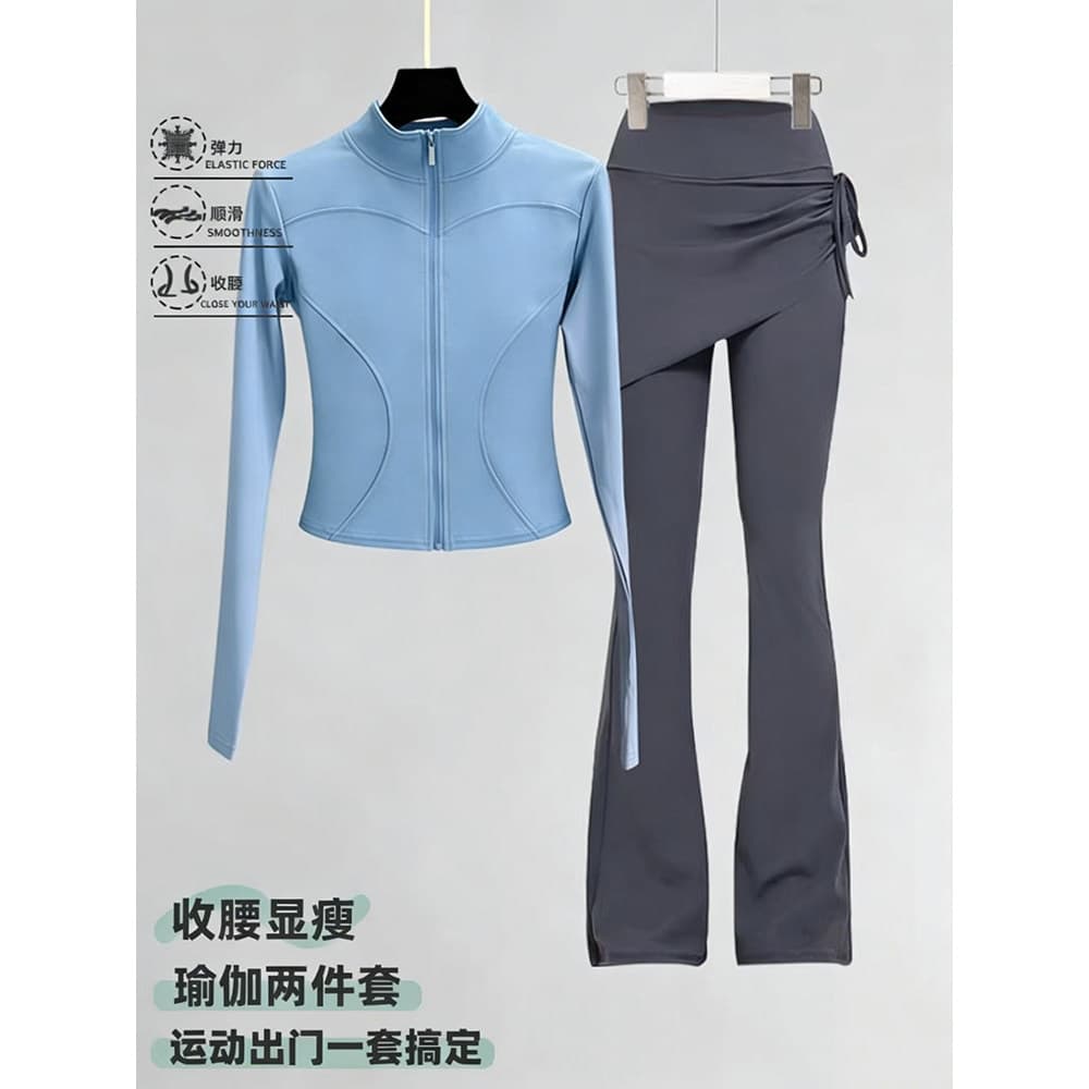 2026 novo estilo Yoga wear terno esportivo feminino verão correndo Fitness wear roupas de secagem rápida Pilates roupas 