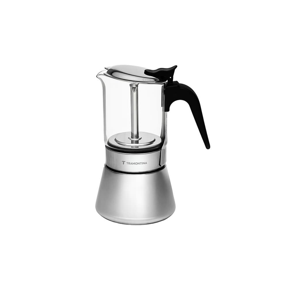 Cafeteira Expresso Italiana Tramontina 61768060 300ml Inox / Vidro