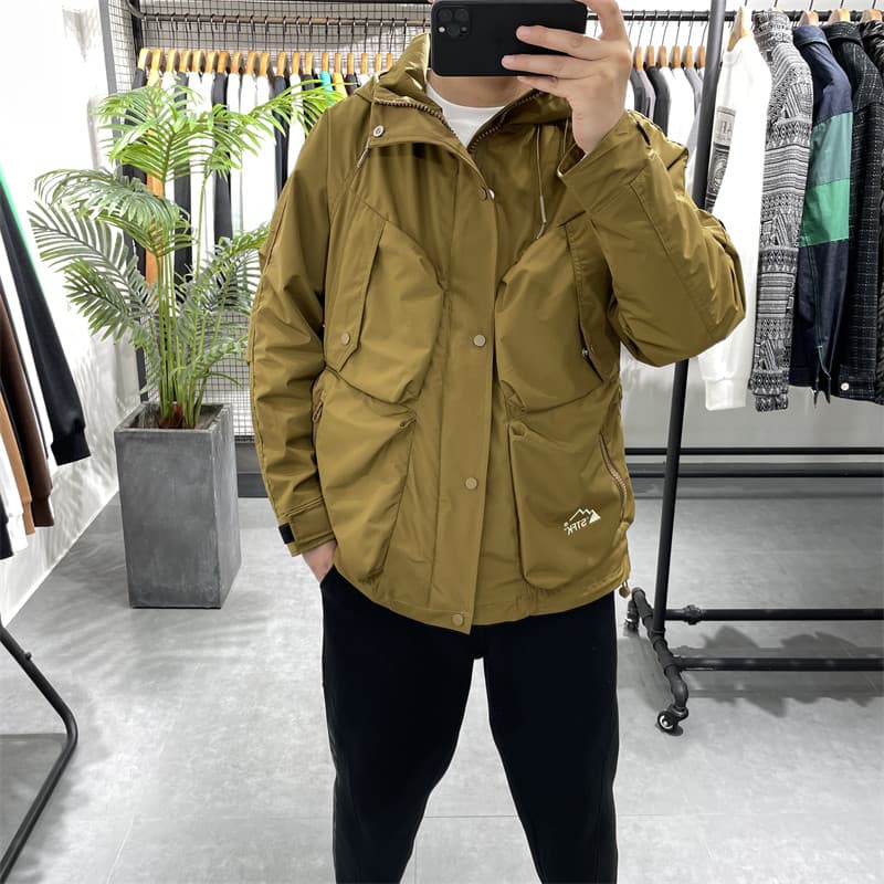 Outono novo estilo com capuz jaqueta de algodão jaqueta masculina juventude Casual Workwear jaqueta de algodão jaqueta q
