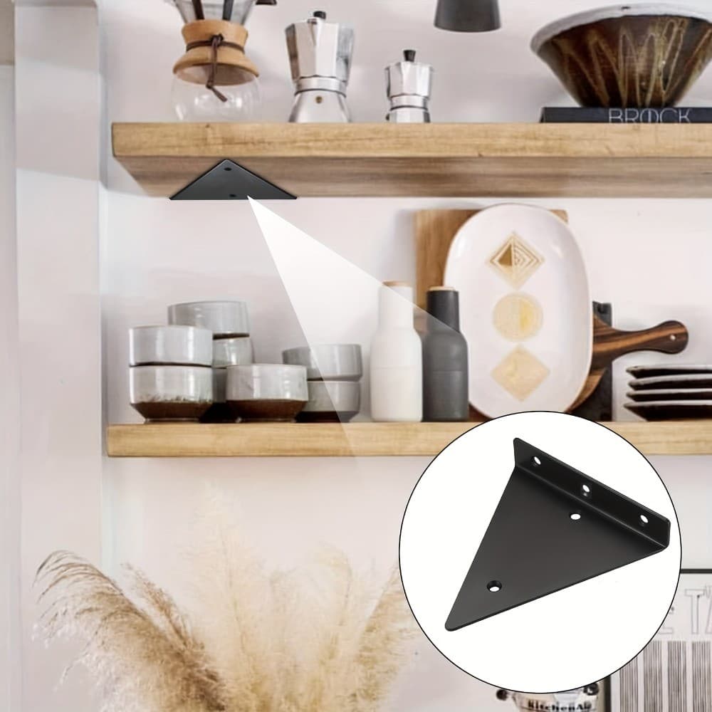 CIFbuy 4pcs Suportes De Prateleira Flutuantes Invisíveis Suporte De Montagem Em Parede Resistente