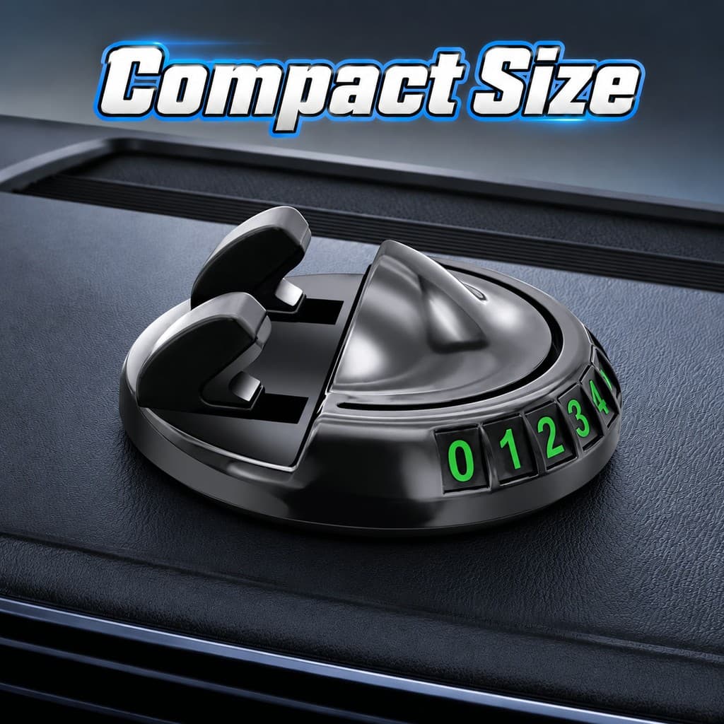 1 PCS Suporte De Telefone Para Carro Com Economia De Espaço Display Temporário De Número De Estacionamento Painéis