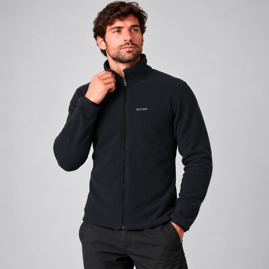Jaqueta Fleece Masculina Térmica Slim Inverno Frio Trilha Viagem 5 Cores 4climb