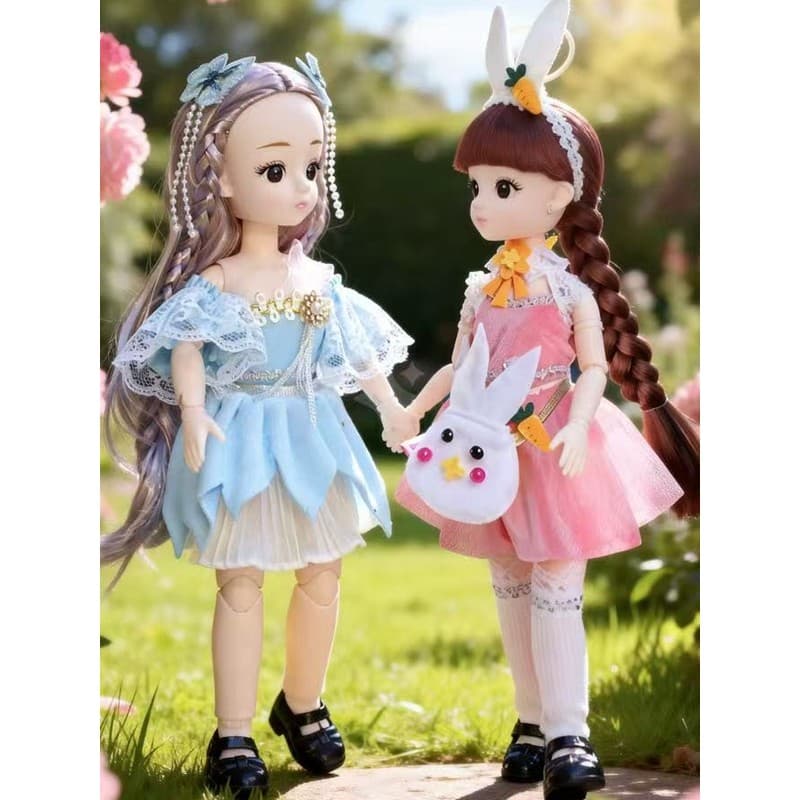 32cm Douluo pequena dança princesa boneca BJD boneca menina simulação boneca 15 corpo articulado 3D olho boneca