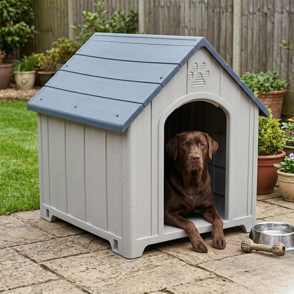 Casa Casinha para Cachorro Extra Grande Resistente Impermeável Fácil Montagem Syberflex