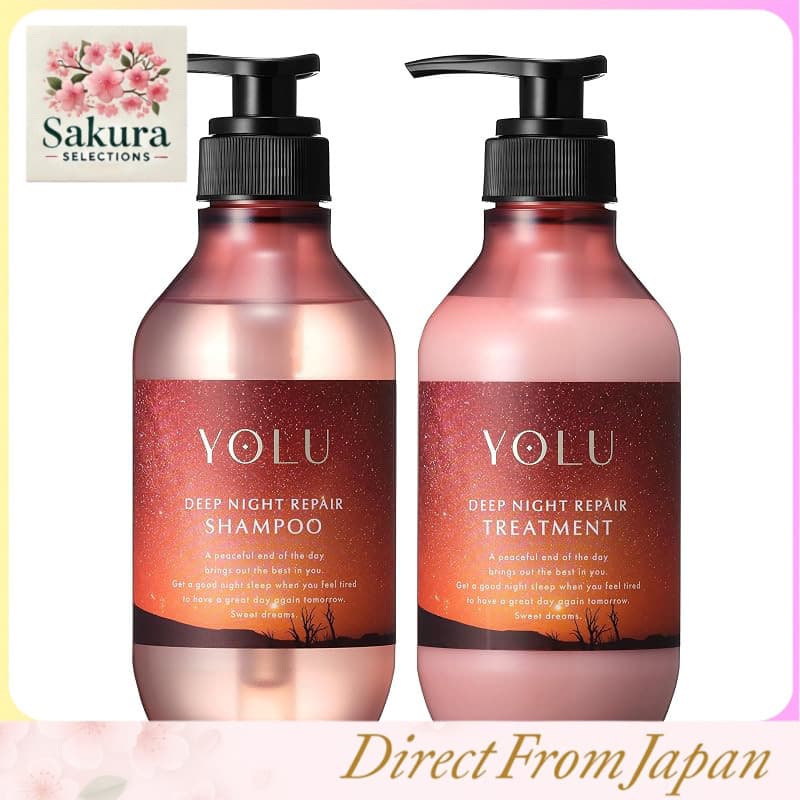 Kit de Shampoo e Tratamento Noturno YOLU - Série Céu Estrelado Mundial: Reparação Noturna Profunda com Aroma de Rooibos ao Entardecer, Hidratante, Reparação de Danos, Cor, Descoloração, Colágeno Puro, Intensiva, Fórmula Rica em Reparação Noturna.