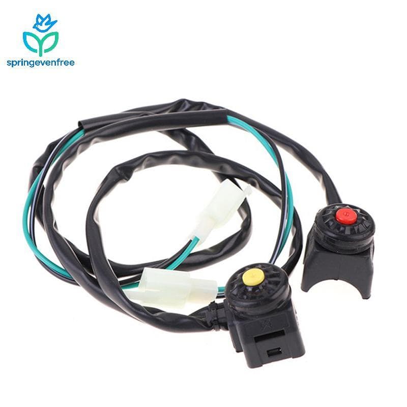 Spe Universal ATV Motocicleta Duplo Esporte Sujeira Quad Start Chifre Matar Botão Interruptor De Parada Acessórios Moto 