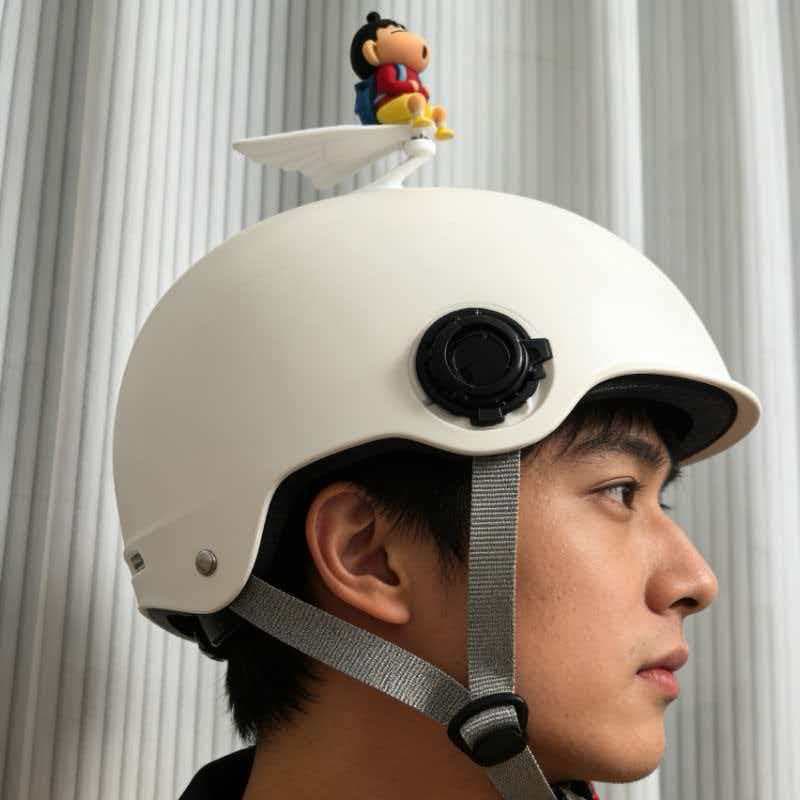 Hélice Decorativa para Capacete, Boneco Anime Engraçado Catavento para Moto, Acessórios para Scooter Elétrica LC26031101