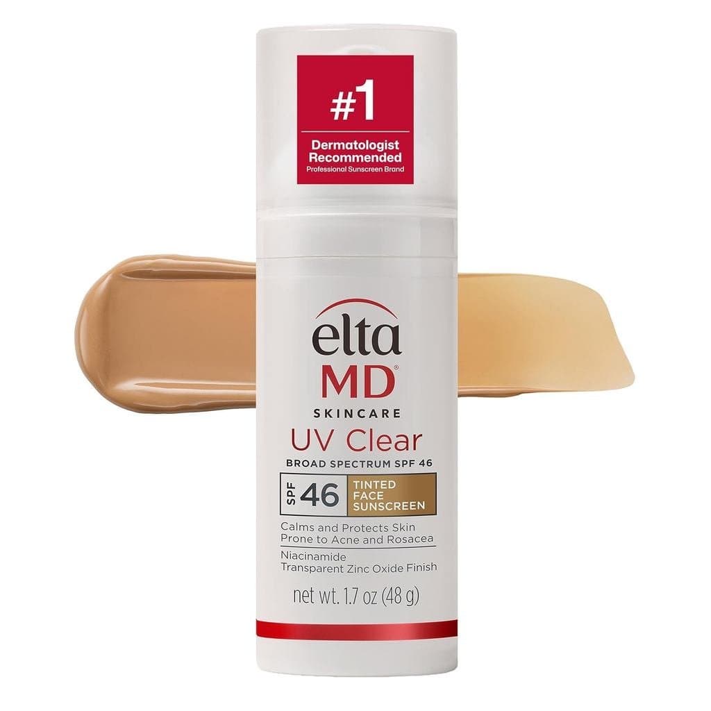 Protetor Solar Facial EltaMD UV Clear, Protetor Solar Sem Óleo para Pele Sensível com Óxido de Zinco, Recomendado por De