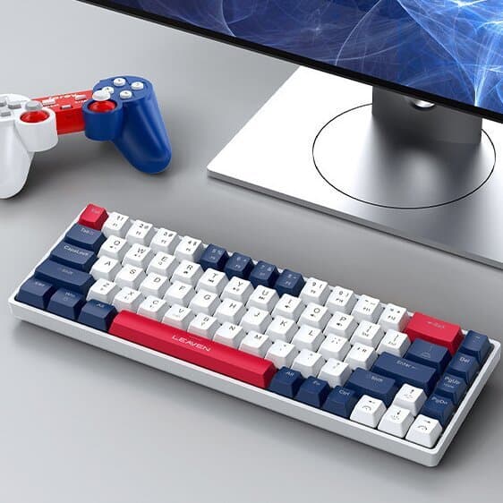 Crack H68 Teclado mecânico de três modos RGB Hot Plug Teclado para jogos de escritório e computador20260813