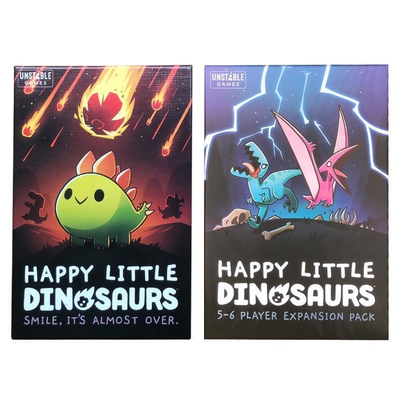 Happy Little Dinosaurs Versão em Inglês Jogo de Tabuleiro Jogo de Cartas para Festa em Família 7.21 UIUK