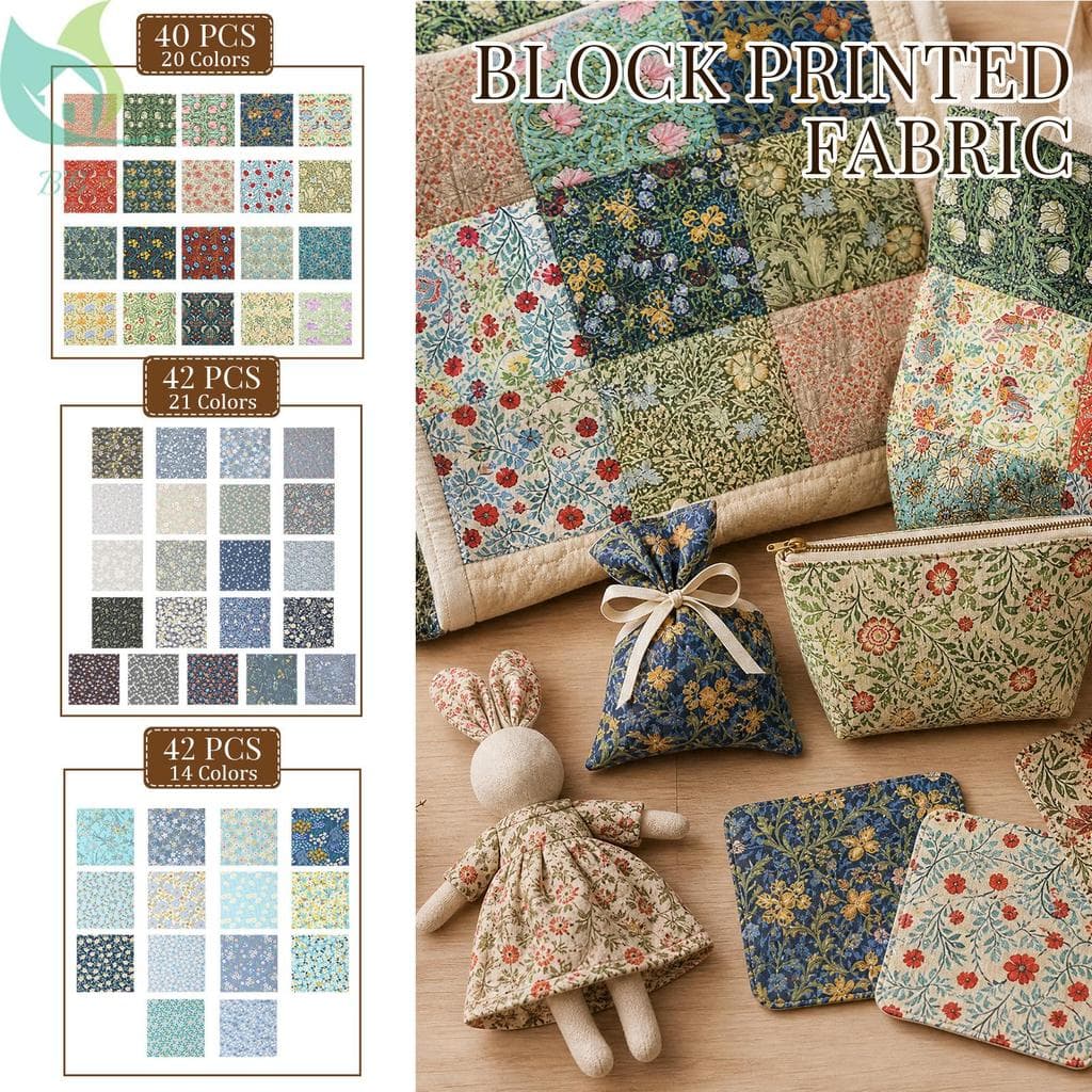 Pacote De Tecido Patchwork Pré-Cortado 10 x 10 Polegadas Para Quilting SHOPQJC5155
