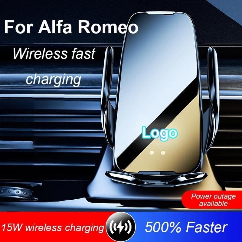 Para Alfa Romeo Stelvio SUV Giulia Coupe Suporte De Sensor Infravermelho Carro Celular 15W Carregador Sem Fio Saída De A
