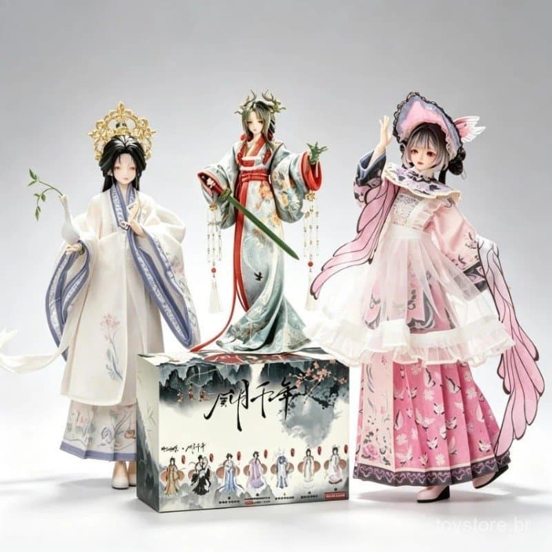 Moon Millennium Blind Box Boneca BJD em Escala 1/6 Figura de Ação Articulada para Vestir Ornamento Colecionável Modern