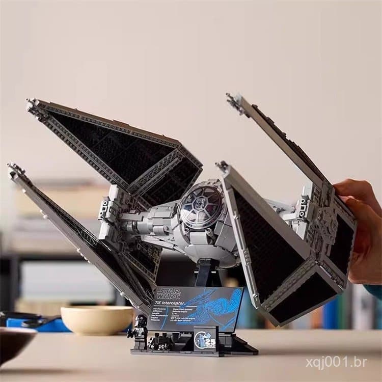 Compatível com LEGO Star Wars ATTE Walking Machine R2-D2 Robot TIE Interceptor Brinquedo de Blocos de Montar