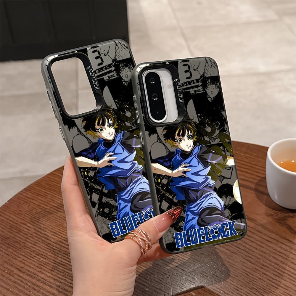 Capa para celular - Capa para celular - Capa para celular, com estampa de anime, B-BLUE L-Locks, para Samsung Galaxy