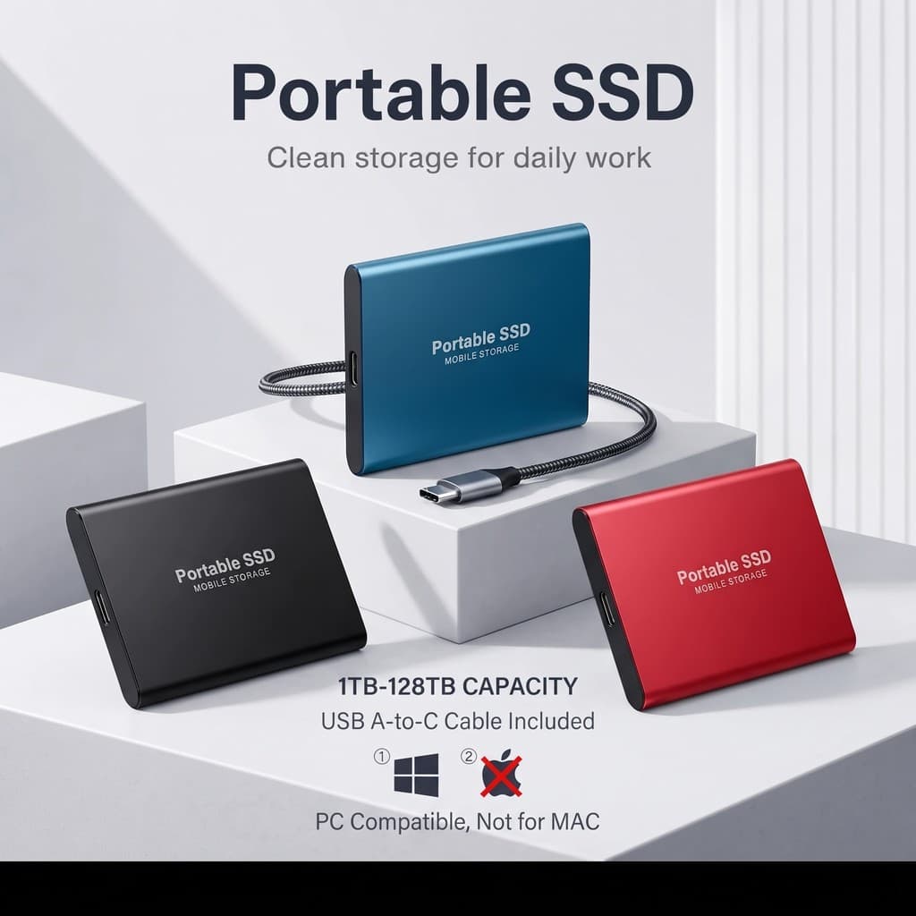 Unidade Externa  SSD T5 2TB/4TB/8TB/16TB De Estado Sólido Hd Rígido Portátil Adequado Para Desktop