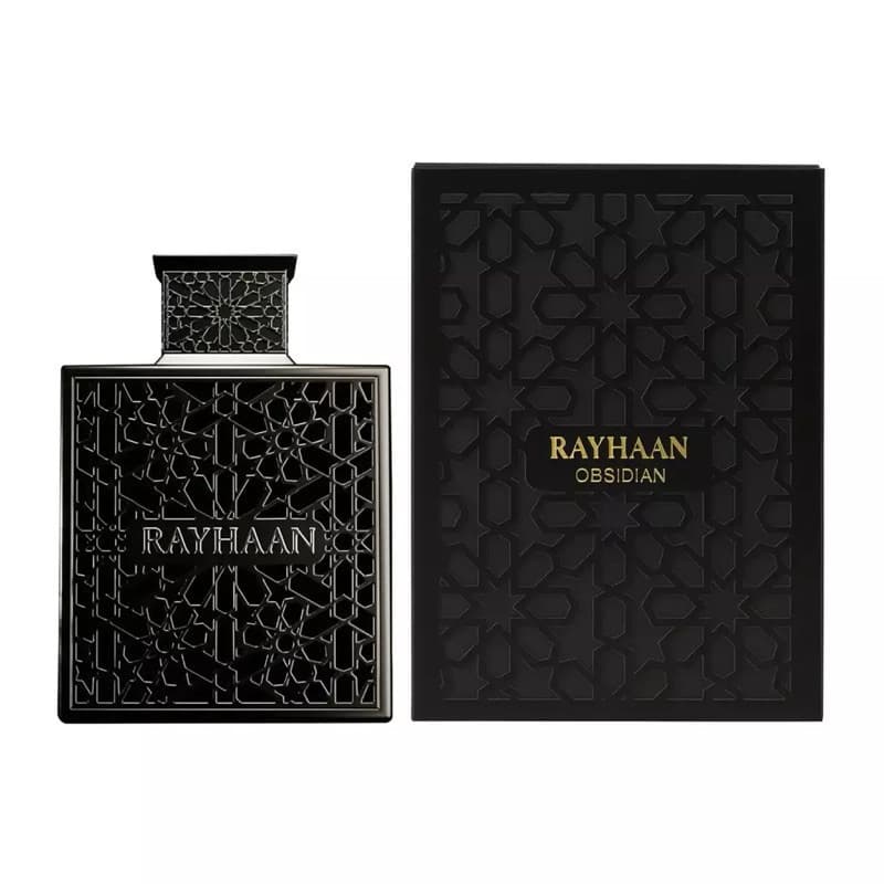 Perfume Rayhaan Obsidian Eau De Parfum 100ml Masculino Árabe Amadeirado Oriental Especiado Importado