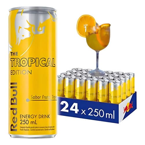 Energético Frutas Tropicais Red Bull Lata 250ml The Tropical Edition