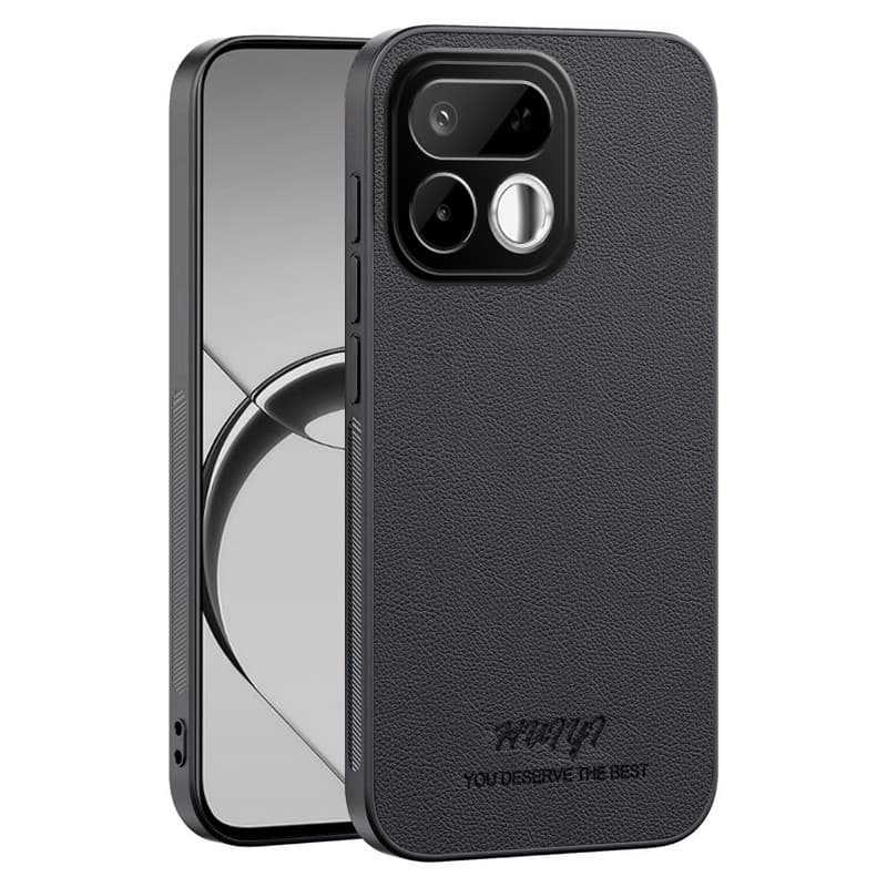 Capa Magnética De Carro Embutida Para Realme 16T , Couro De Luxo Fosco , Moldura Macia , Câmera Protetora , Traseira De 