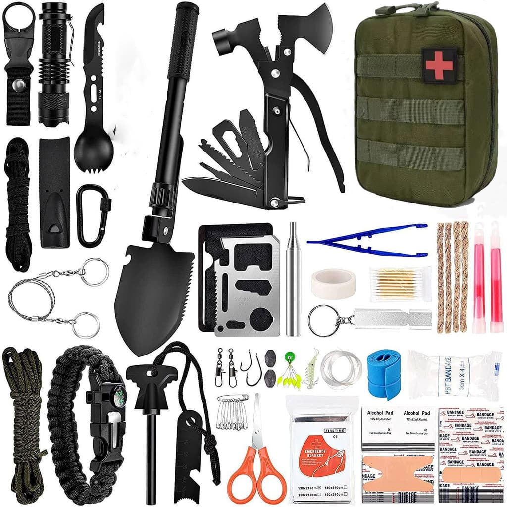 Kit de primeiros socorros tático ao ar livre portátil Multi-função kit de combinação de ferramentas campo sobrevivência 