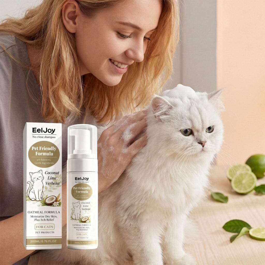 EELJOY Para Gatos Shampoo Leave-In Animais de Estimação Gatos Gatos Odor Limpo Cabelo Suave Shampoo Leave-In Fresco