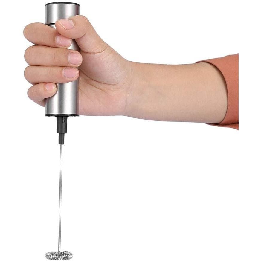 Liquidificador portátil elétrico com lâminas de aço inoxidável de alta velocidade, potente espumador de com motor 