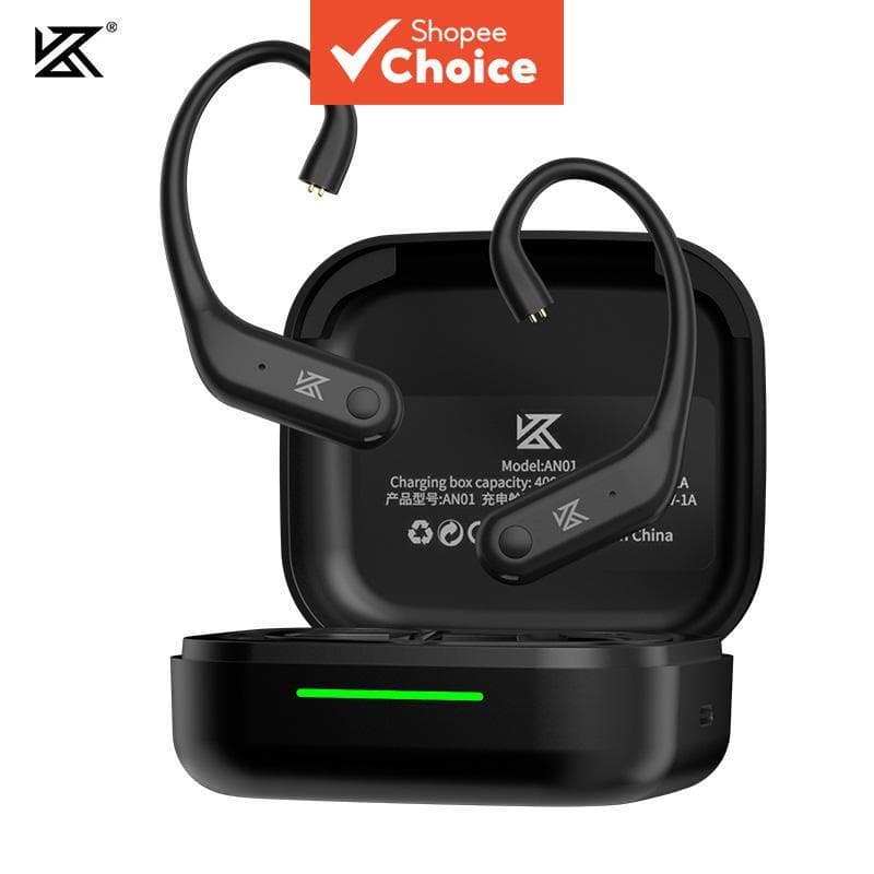 KZ AN01 Fones de Ouvido HiFi, Cabo Bluetooth 5.4 de Atualização Sem Fio, Módulos Bluetooth para Fones Com Fio Latência