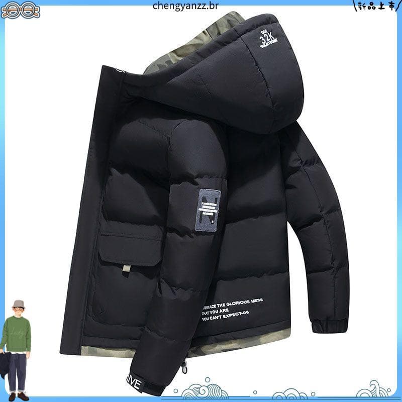Jaqueta acolchoada de inverno grossa acolchoada jaqueta masculina novo estilo na moda jaqueta Casual juventude n