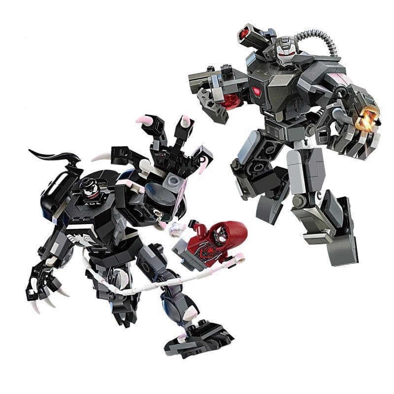 134PCS Brinquedo robô Transformers Compatível com Lego Marvel Brinquedos educativos infantis blocos de montar SQJL