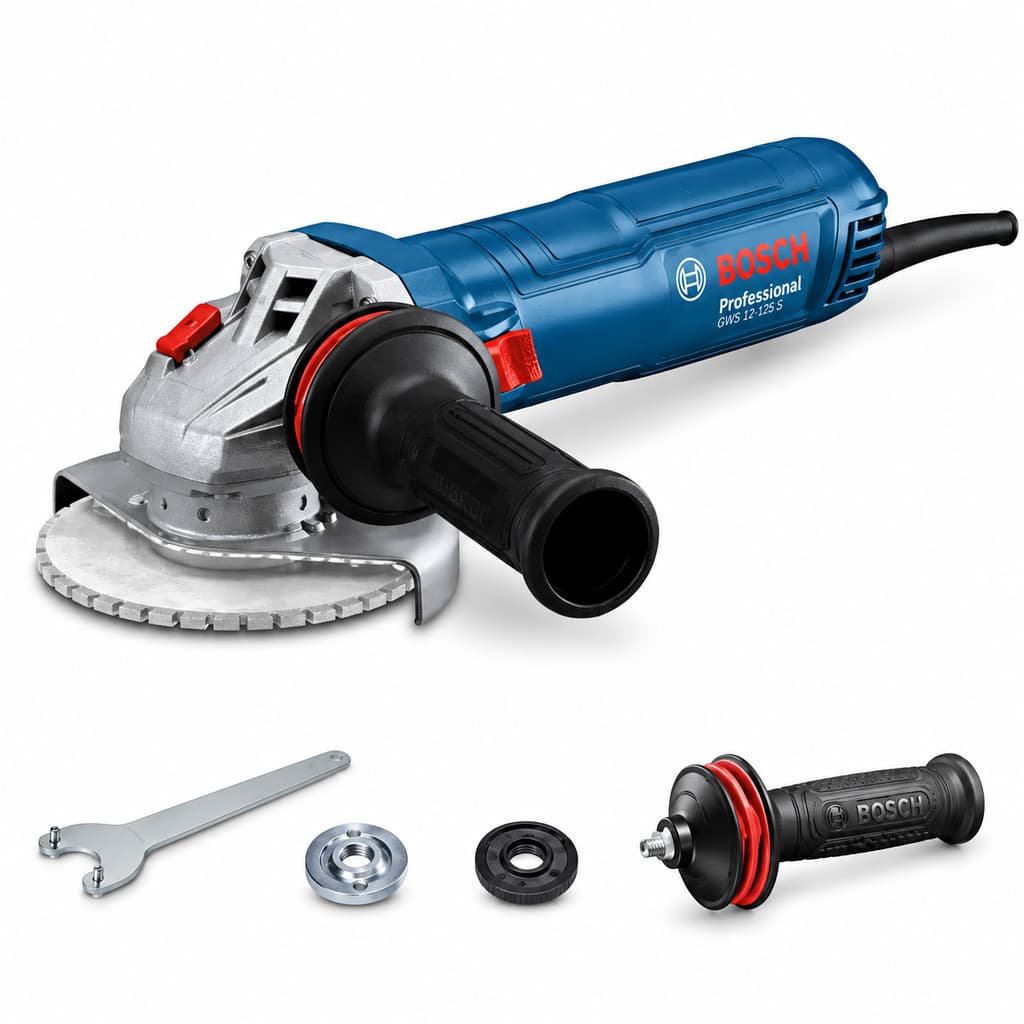 Esmerilhadeira GWS 12-125 S Bosch 1200W Contr. de Velocidade 5" de 220V