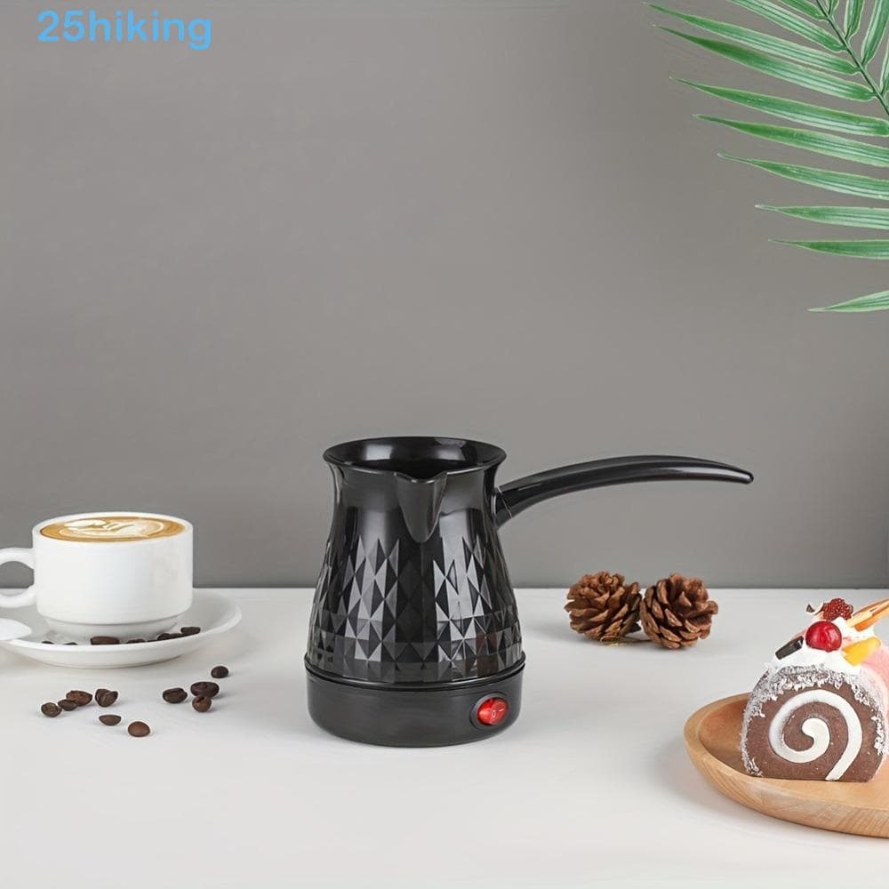 Cafeteira Turca , Chaleira Elétrica De Café Expresso De 600 W , Mini De Plástico Com Alça Longa Ergonômica